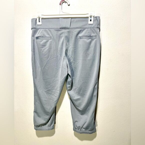 Nike performance cropped pants softball Dri fit gray sports women’s L new - Picture 2 of 9